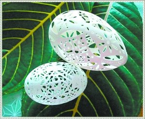 巧夺天工的艺术   蛋壳上的舞者